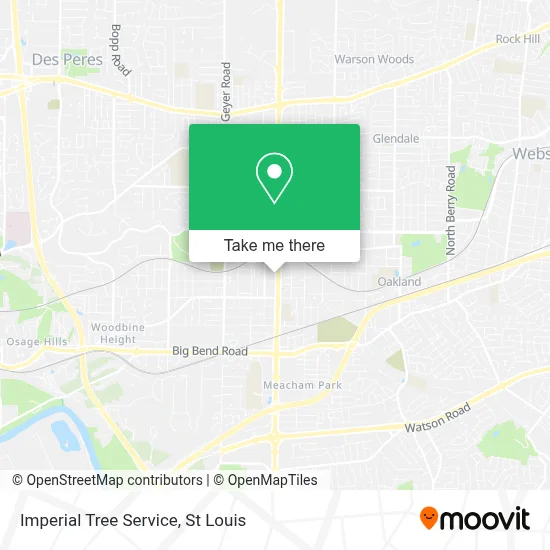 Imperial Tree Service map