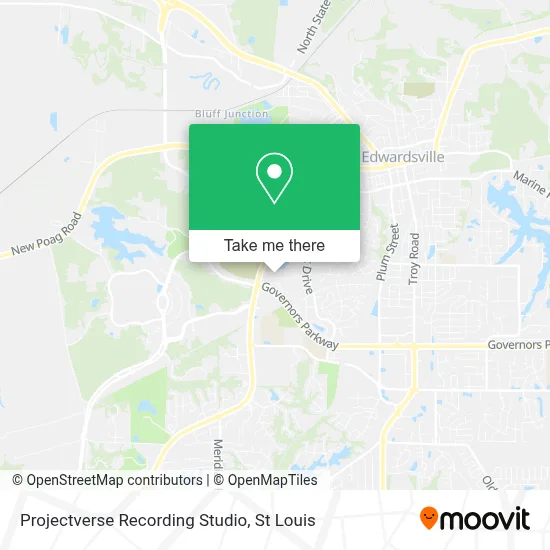 Projectverse Recording Studio map