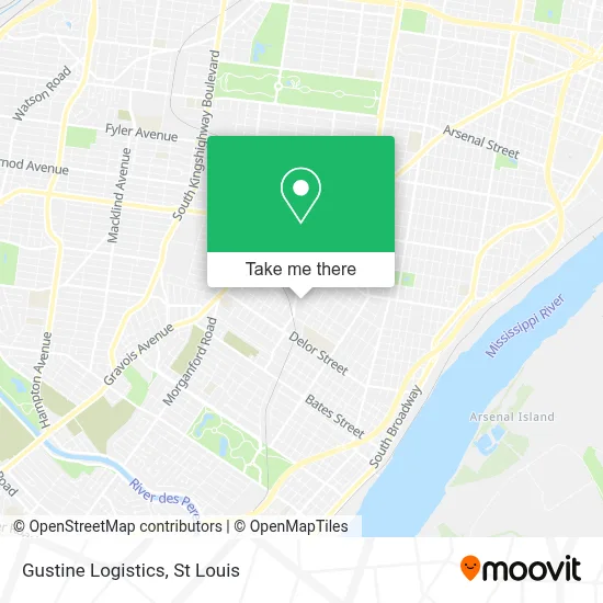 Gustine Logistics map