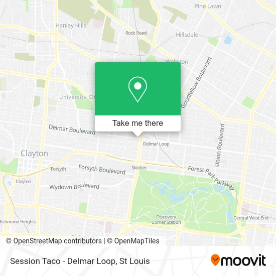 Session Taco - Delmar Loop map