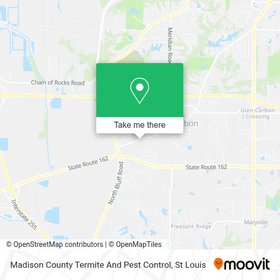 Madison County Termite And Pest Control map