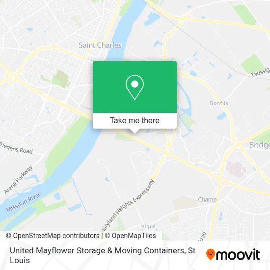 United Mayflower Storage & Moving Containers map