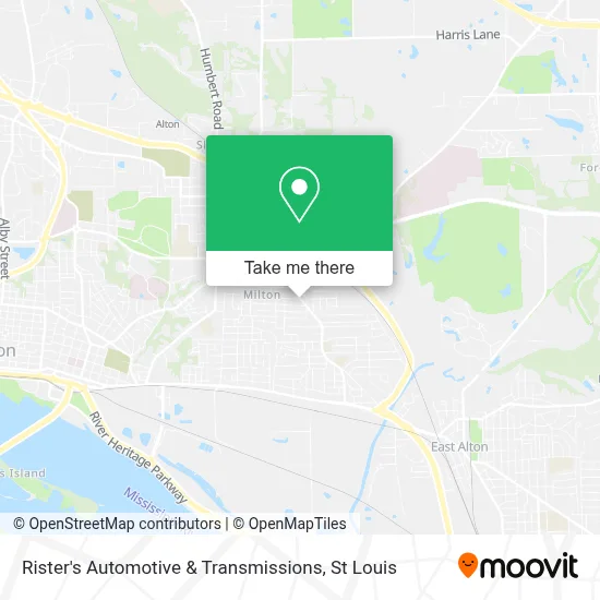 Rister's Automotive & Transmissions map