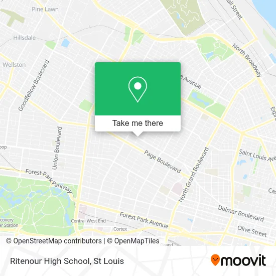 Ritenour High School map