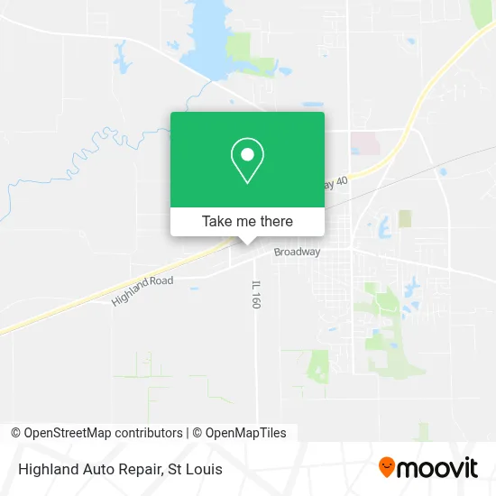 Highland Auto Repair map