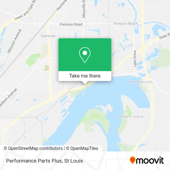 Performance Parts Plus map