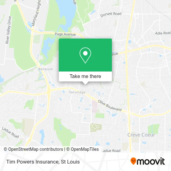 Tim Powers Insurance map