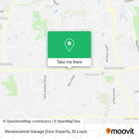 Renaissance Garage Door Experts map
