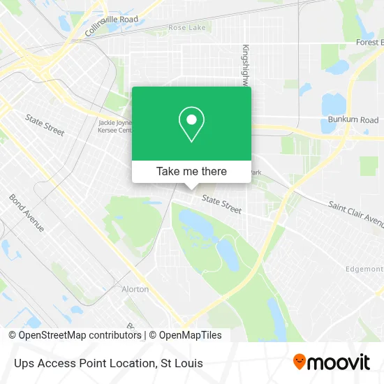 Ups Access Point Location map