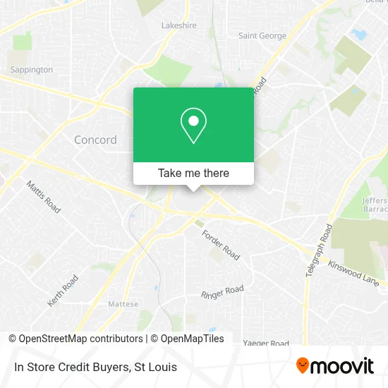 In Store Credit Buyers map