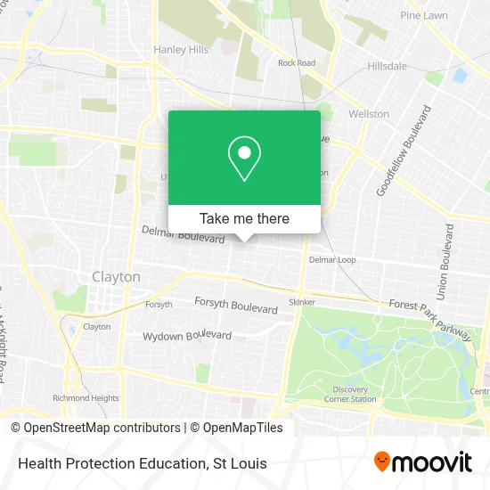 Health Protection Education map
