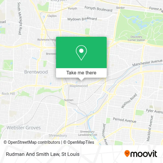 Rudman And Smith Law map
