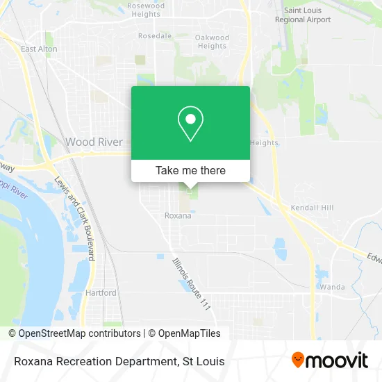 Roxana Recreation Department map