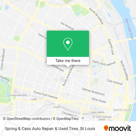 Spring & Cass Auto Repair & Used Tires map