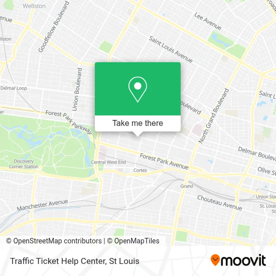 Traffic Ticket Help Center map