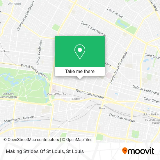 Making Strides Of St Louis map