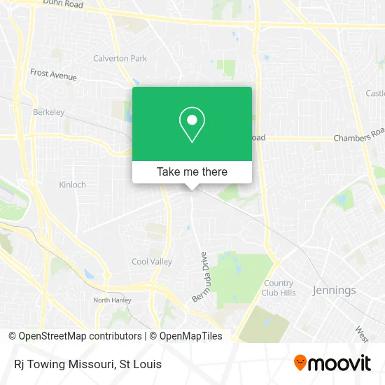 Rj Towing Missouri map