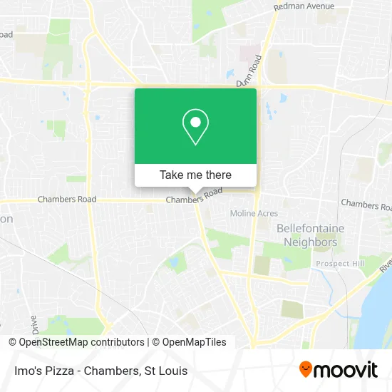 Imo's Pizza - Chambers map