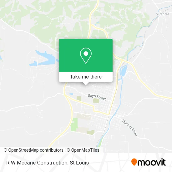 R W Mccane Construction map