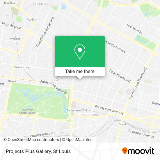 Projects Plus Gallery map
