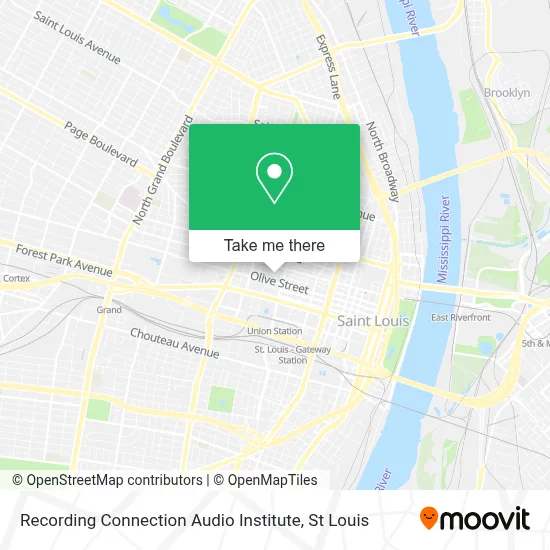 Recording Connection Audio Institute map