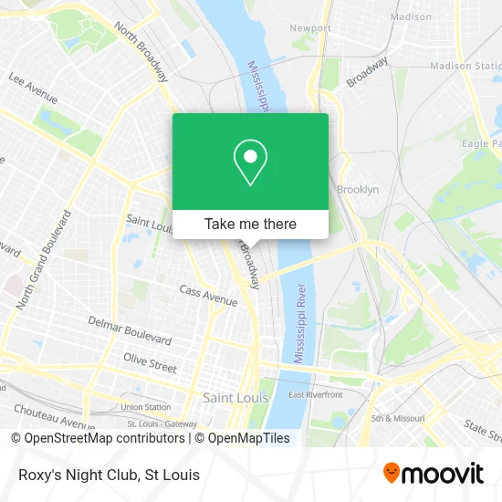 Roxy's Night Club map