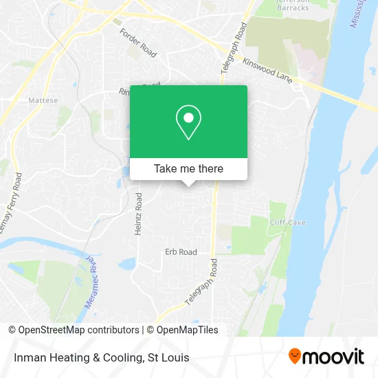 Inman Heating & Cooling map
