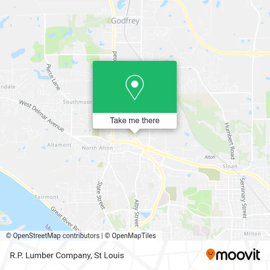 R.P. Lumber Company map