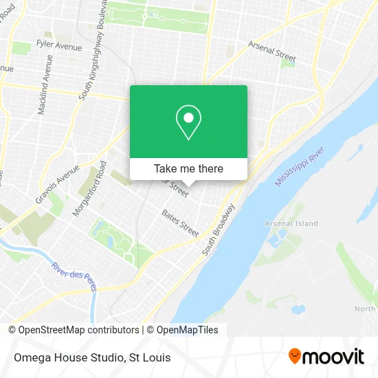 Omega House Studio map