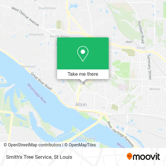 Smith's Tree Service map