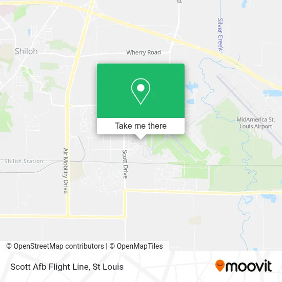 Scott Afb Flight Line map