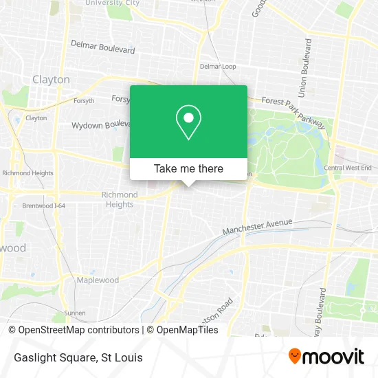 Gaslight Square map