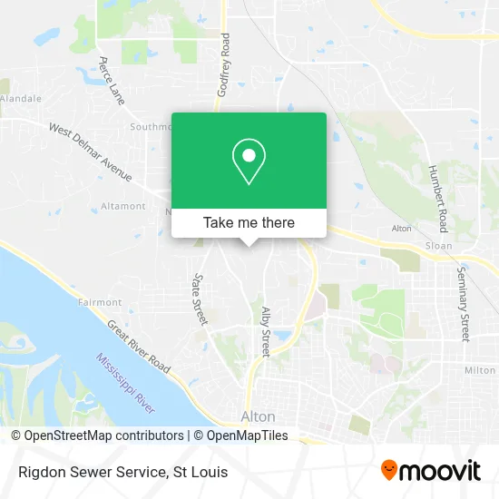 Rigdon Sewer Service map
