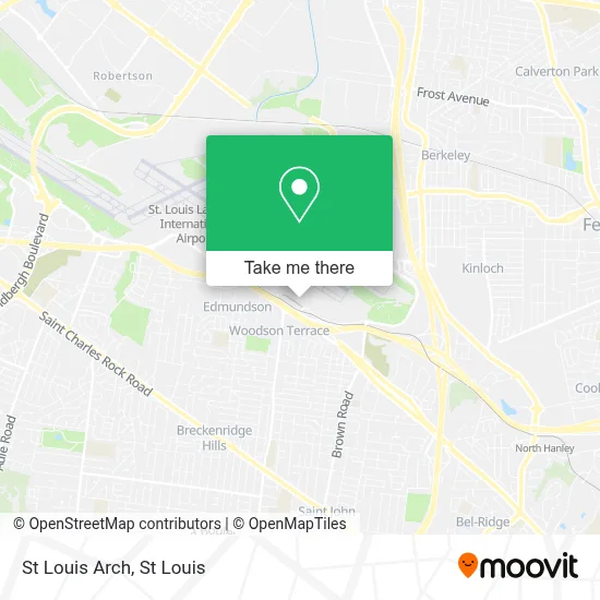 St Louis Arch map