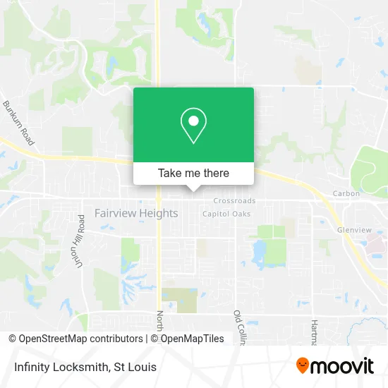 Infinity Locksmith map