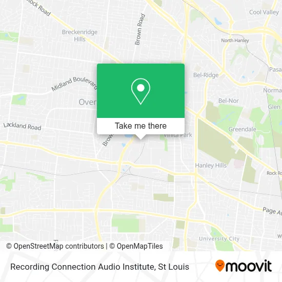 Recording Connection Audio Institute map