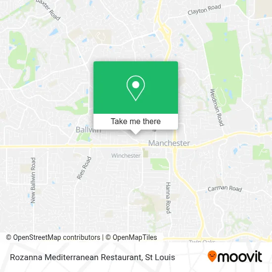 Rozanna Mediterranean Restaurant map