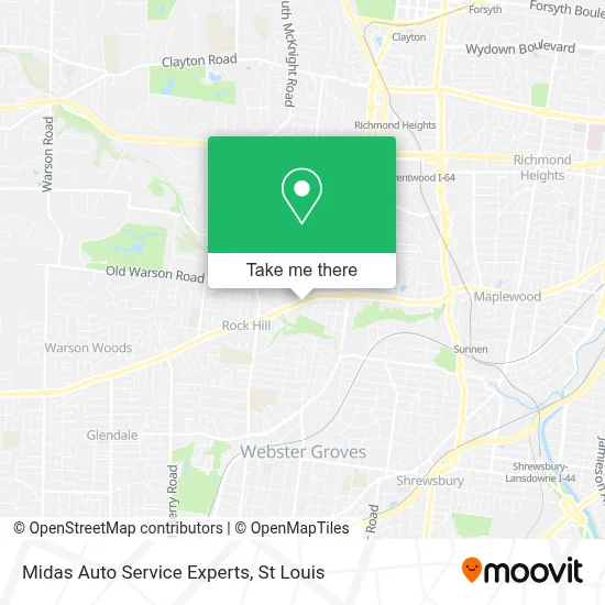 Midas Auto Service Experts map