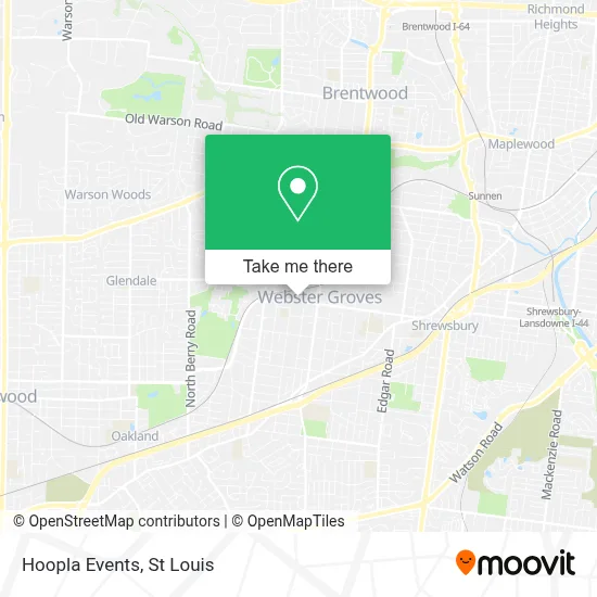 Hoopla Events map