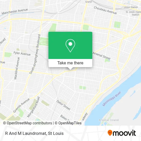 R And M Laundromat map