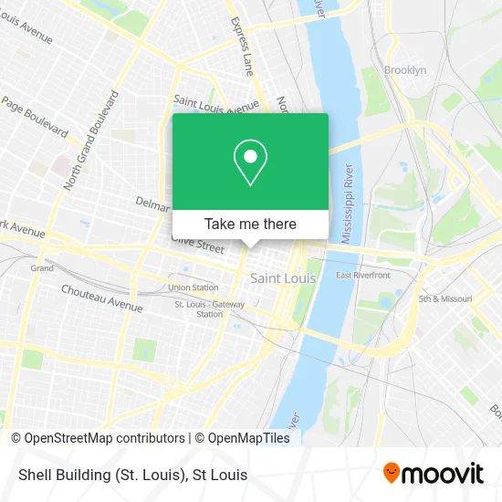 Shell Building (St. Louis) map
