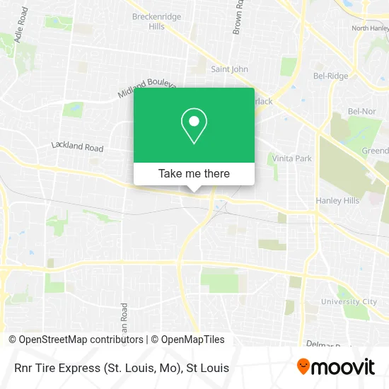 Rnr Tire Express (St. Louis, Mo) map