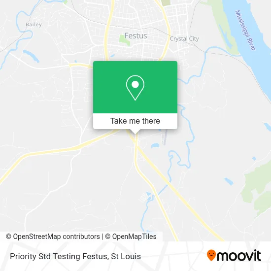 Priority Std Testing Festus map