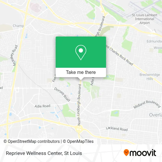 Reprieve Wellness Center map