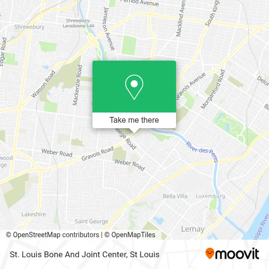St. Louis Bone And Joint Center map