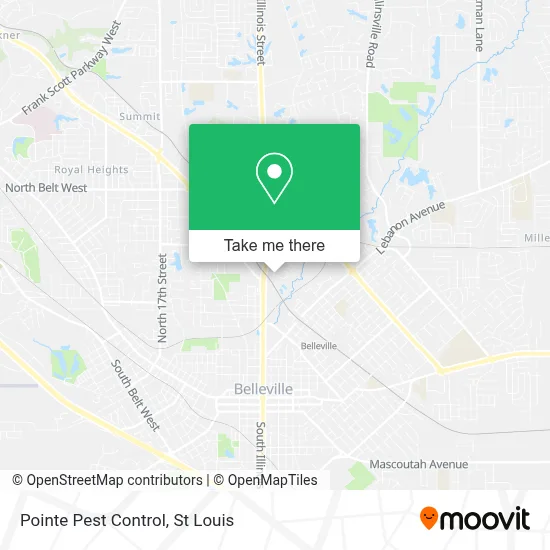 Pointe Pest Control map
