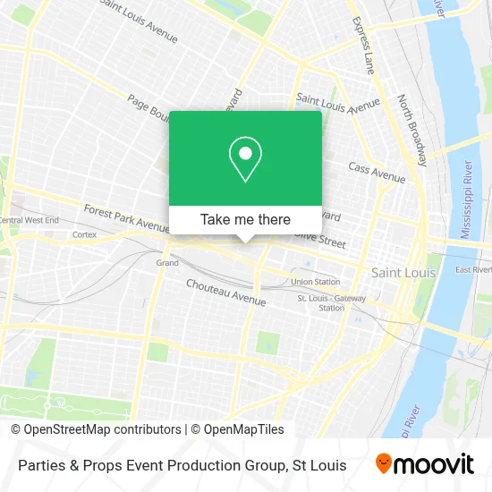 Parties & Props Event Production Group map