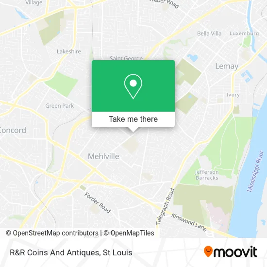 R&R Coins And Antiques map