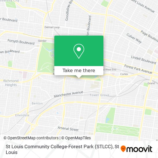 St Louis Community College Forest Park Map How To Get To St Louis Community College-Forest Park (Stlcc) In St. Louis  By Bus Or Metro?