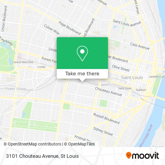 3101 Chouteau Avenue map